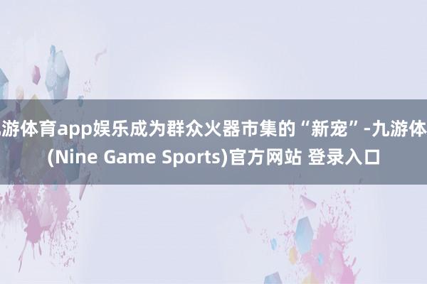 九游体育app娱乐成为群众火器市集的“新宠”-九游体育(Nine Game Sports)官方网站 登录入口