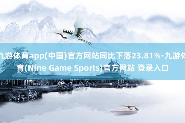 九游体育app(中国)官方网站同比下落23.81%-九游体育(Nine Game Sports)官方网站 登录入口
